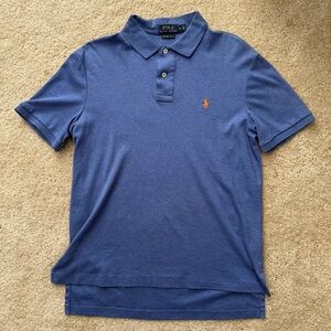 Polo by Ralph Lauren Men's Heather Blue Polo Shirt